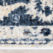 Sidra Distressed Blue Cream Border Rug - Furniture Depot