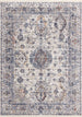 Monaco Cream Grey Blue Traditional Border Rug - Furniture Depot