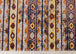 Sara Red Orange Yellow Southwestern Stripe Rug - Furniture Depot