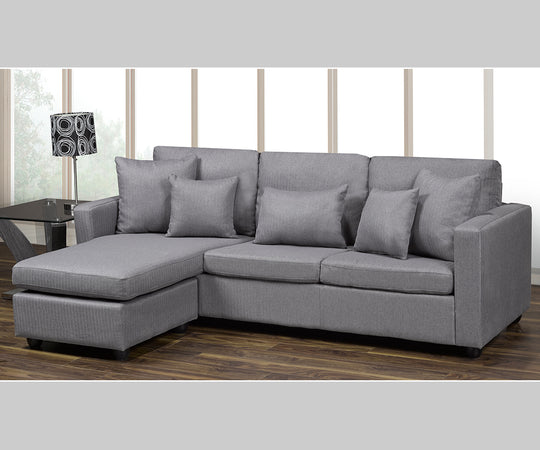 Barcelona LHF/RHF Configurable Sectional - Grey - Furniture Depot