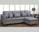 Barcelona LHF/RHF Configurable Sectional - Grey - Furniture Depot