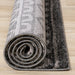 Breeze Brown Black Beige Striped Pattern Rug - Furniture Depot