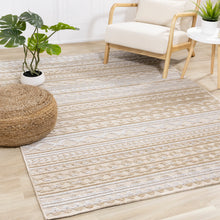 Load image into Gallery viewer, Lawson Beige Grey Cream Tribal Rug - Furniture Depot
