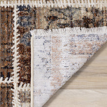 Load image into Gallery viewer, Samira Beige Orange Cream Patchwork Quilt Design Rug - Furniture Depot