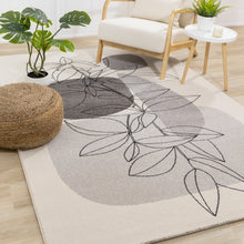 Load image into Gallery viewer, Safi Cream Grey Floral Stone Transitional Rug - Furniture Depot