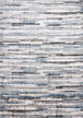 Darcy Cream Grey Blue Sparkling Striped Rug - Furniture Depot