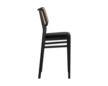 Load image into Gallery viewer, Annex Counter Stool Velvet Black / Natural