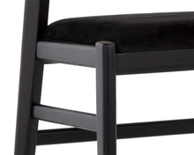 Load image into Gallery viewer, Annex Counter Stool Velvet Black / Natural