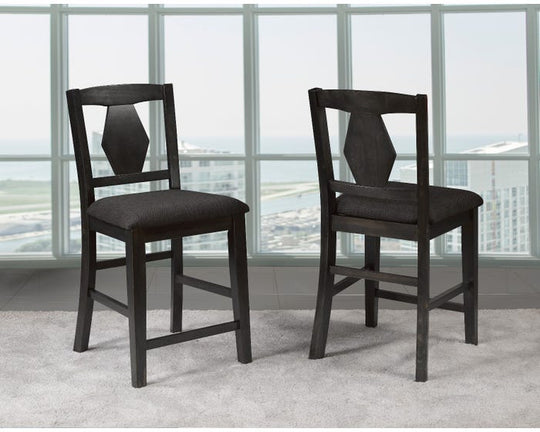 Grace 7pc Pub Set in Dark Grey - Furniture Depot