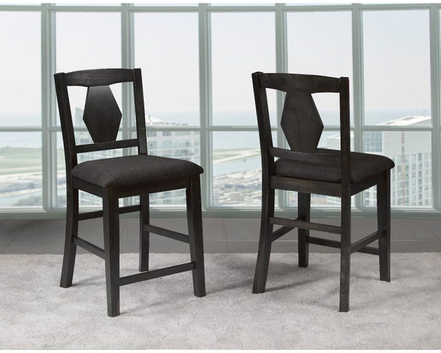 Grace 7pc Pub Set in Dark Grey - Furniture Depot