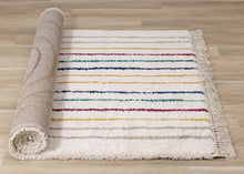 Load image into Gallery viewer, Bora Double Rainbow Shag Rug - Furniture Depot