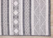 Bristol Reversible Grey White Striped Pattern Outdoor Rug - Furniture Depot