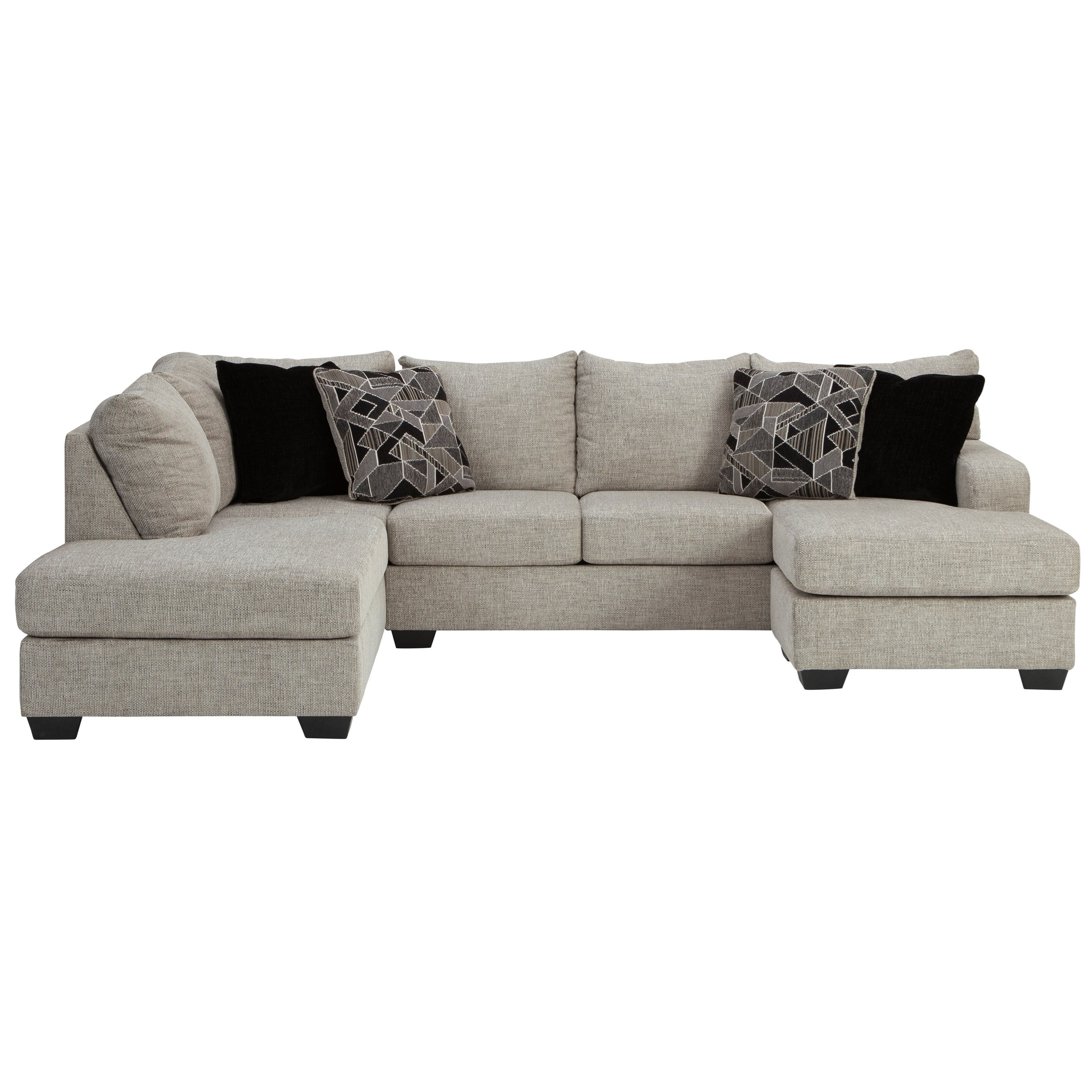 U shaped sectional with sales 2 chaise