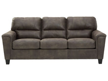 Load image into Gallery viewer, Navi Faux Leather Queen Sofa Sleeper - Smoke - Furniture Depot (4719737077862)