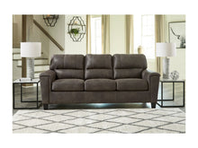 Load image into Gallery viewer, Navi Faux Leather Queen Sofa Sleeper - Smoke - Furniture Depot (4719737077862)