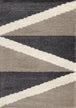 Rondo Beige Grey Cream Zig Zag Rug - Furniture Depot