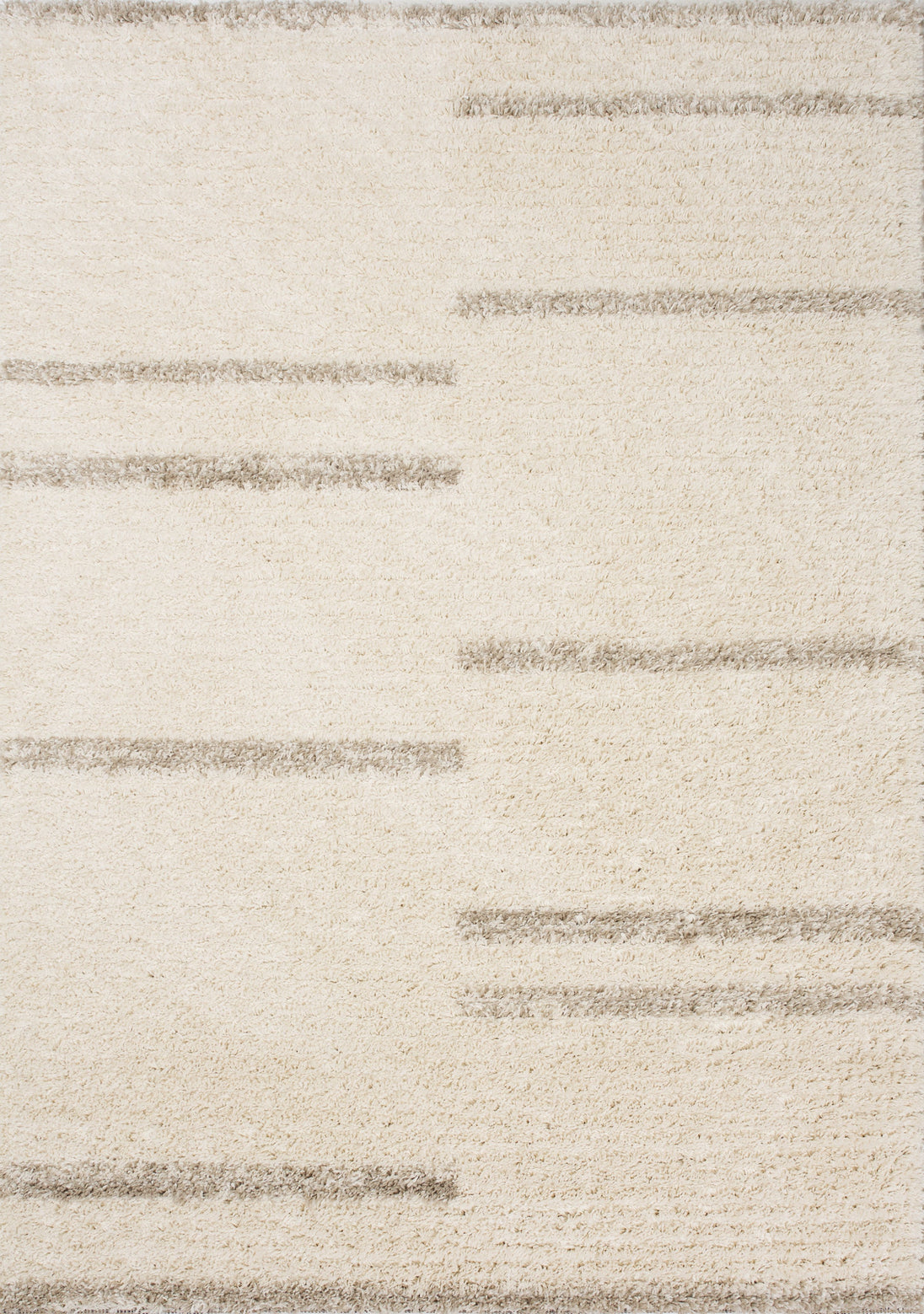 Rondo Cream Beige Shag Rug - Furniture Depot