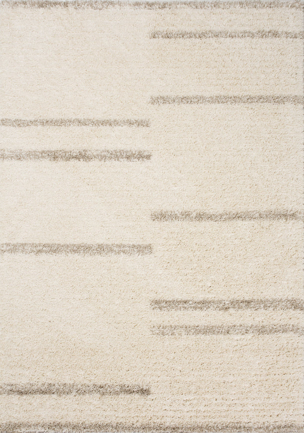 Rondo Cream Beige Shag Rug - Furniture Depot