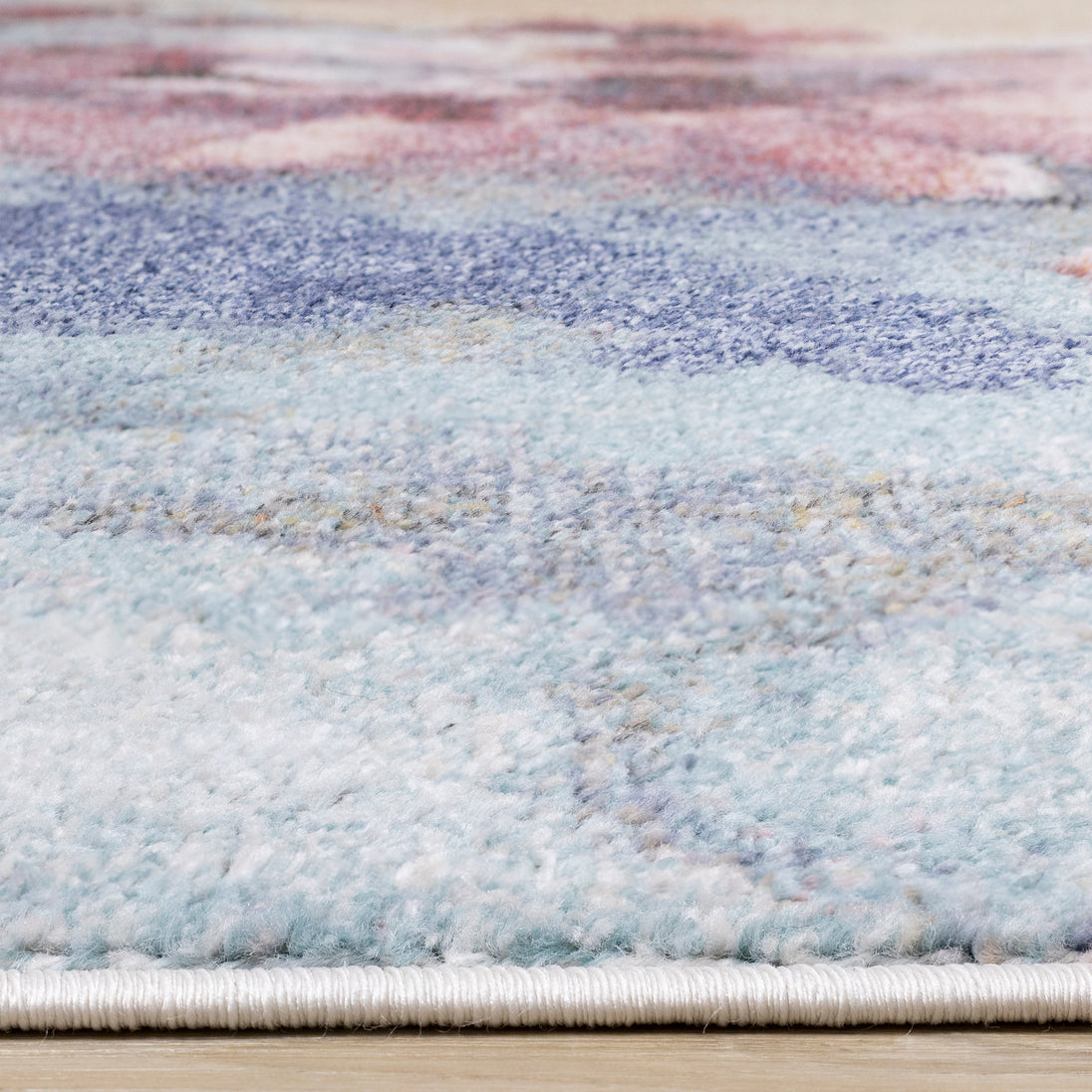 Fresco Blue Pink Yellow Cherry Blossom Rug - Furniture Depot