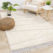 Novato Cream Grey Asymmetrical Lines Rug - Furniture Depot