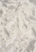 Cathedral Cream Grey Marble Pattern Chenille Rug - Furniture Depot