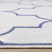 Bristol Blue White Outdoor Reversible Geometric Rug - Furniture Depot