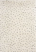 Maroq Cream Black Polka Dot Shag Rug - Furniture Depot