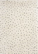 Maroq Cream Black Polka Dot Shag Rug - Furniture Depot