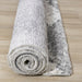 Ravine Cream Grey Variegated Shag Rug - Furniture Depot