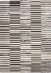 Calabar Cream Black Grey Alternating Stripes Rug - Furniture Depot