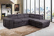 Pasadena Large Sleeper Sectional Sofa Bed with Storage Ottoman and 2 Stools - Furniture Depot