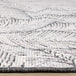 Bristol Grey White Leaf Pattern Reversible Rug - Furniture Depot