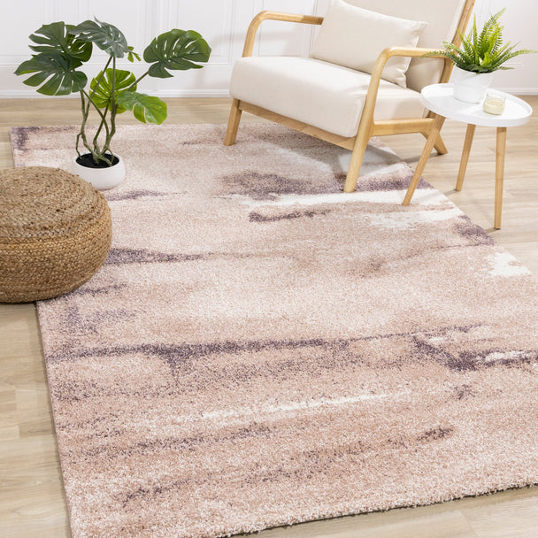 Sable Pink Purple Cream Sunset Cloud Sky Rug - Furniture Depot