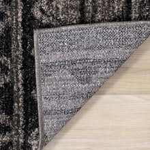 Load image into Gallery viewer, Breeze Brown Black Beige Striped Pattern Rug - Furniture Depot