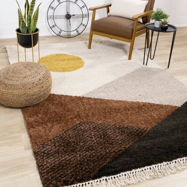 Bora Southwest Inspired Mountain Shag Rug - Furniture Depot