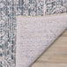 Monaco Blue Cream Grey Contemporary Elegant Swirl Rug - Furniture Depot