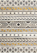 Calabar Cream Grey Yellow Tribal Rug - Furniture Depot