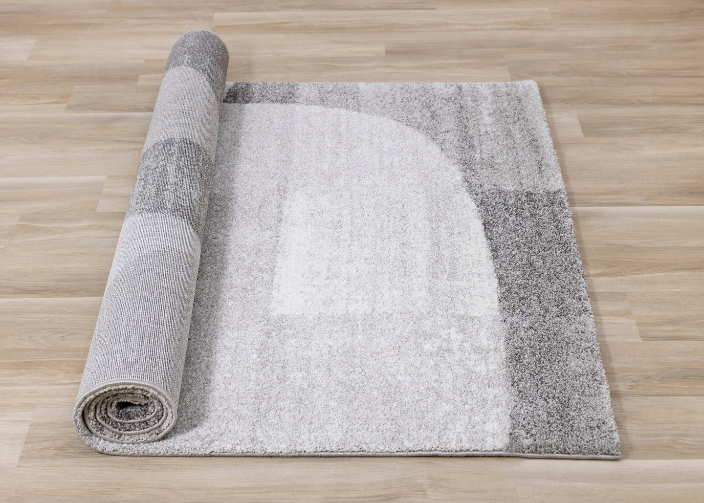 Sable Grey Cream Variegated Stone Pattern Rug - Furniture Depot