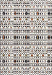 Lawson Cream Grey Orange Southwest Inspired Rug - Furniture Depot