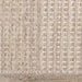 Peak Beige Variegated Texture Block Wool Rug - Furniture Depot